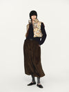 INTO THE EAST 25 Autumn/Winter Dark Moss Green V-Neck Corduroy Vest/Tapered Casual Pants ITE-E1DGAW040GR20PT-LV (E1DGAW032GR20VE)